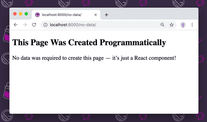 Screenshot of the page generated by the previous code snippet. Screenshot of the page generated by the previous code snippet.