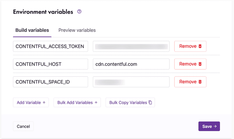Editing environment variables in Gatsby Cloud Editing environment variables in Gatsby Cloud