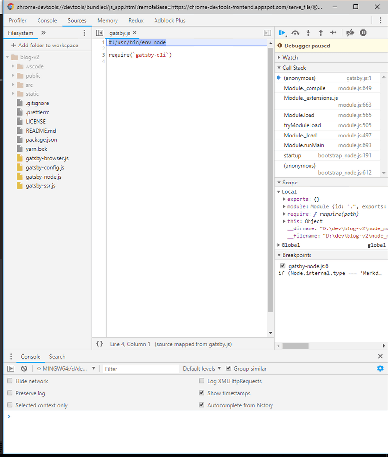Files added to Sources tab Files added to Sources tab