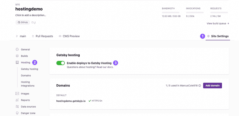 steps to enable gatsby cloud hosting steps to enable gatsby cloud hosting
