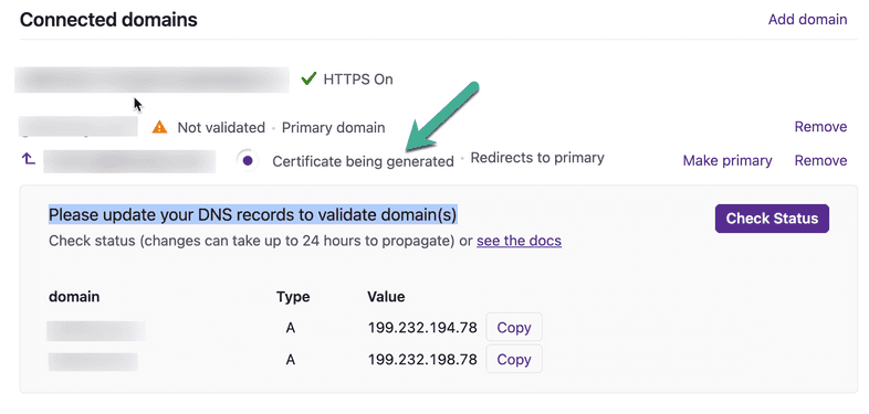 Generating SSL Certificate Generating SSL Certificate