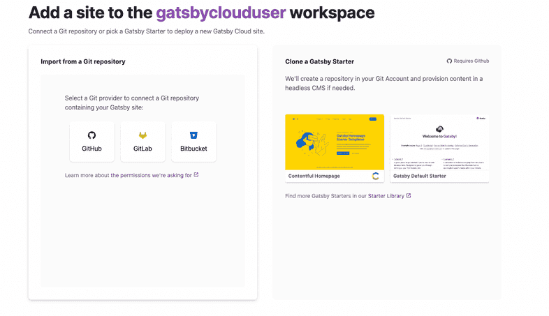 Clone Gatsby Default Starter Clone Gatsby Default Starter